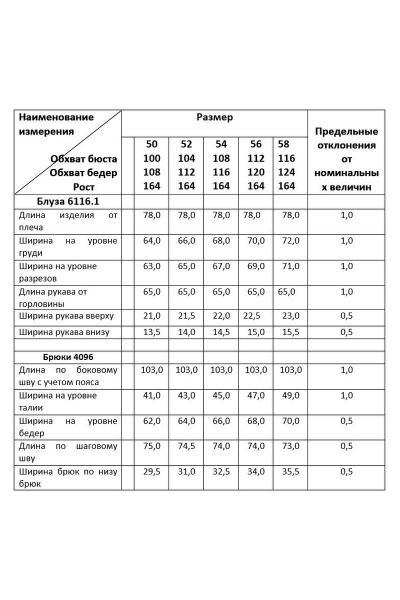 Блуза, брюки Deesses 2129 - фото 3