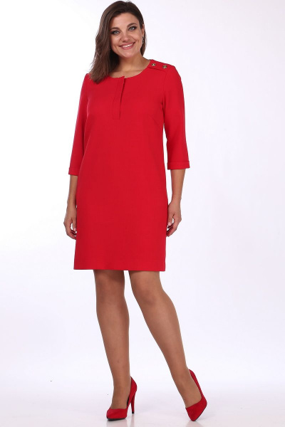Платье Lady Style Classic 1037 красный - фото 1