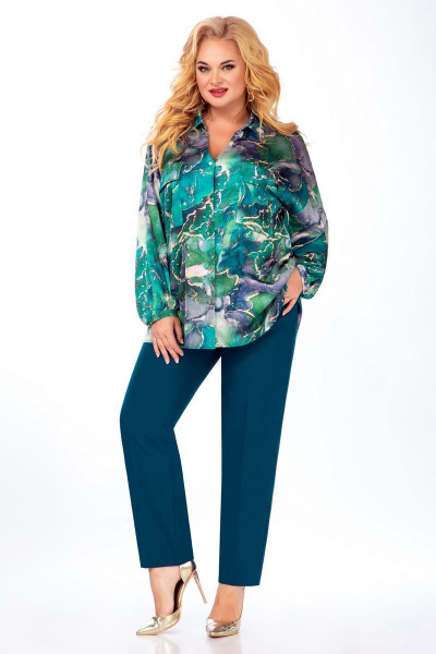 Блуза, брюки Элль-стиль 2155 - фото 1