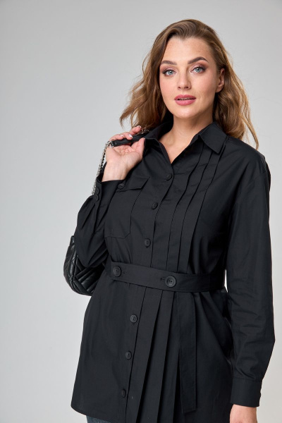 Блуза ANASTASIA MAK 1047 черный - фото 6
