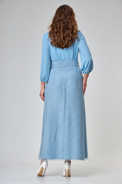 Платье ANASTASIA MAK 740 голубой - фото 4