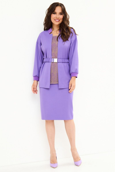 Блуза, юбка Магия моды 2129 фиолетовый - фото 1