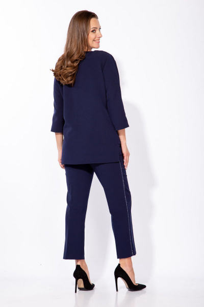 Блуза, брюки Andrea Style 2254 темно-синий - фото 6