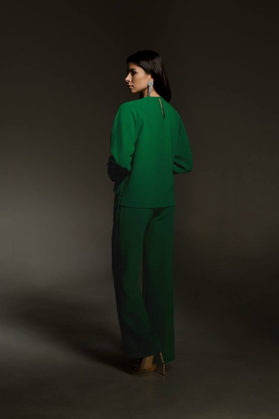 Блуза, брюки BARBARA В107 зелень - фото 4