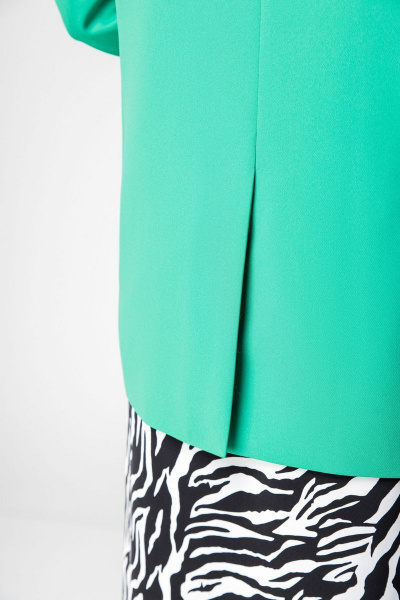 Жакет, юбка EVA GRANT 191 зеленый/зебра - фото 8