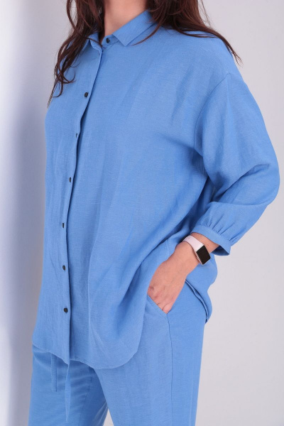 Блуза, брюки Ma Vie М595 синий - фото 7