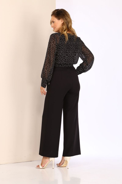 Блуза, брюки, топ Karina deLux M-1047 черный - фото 6