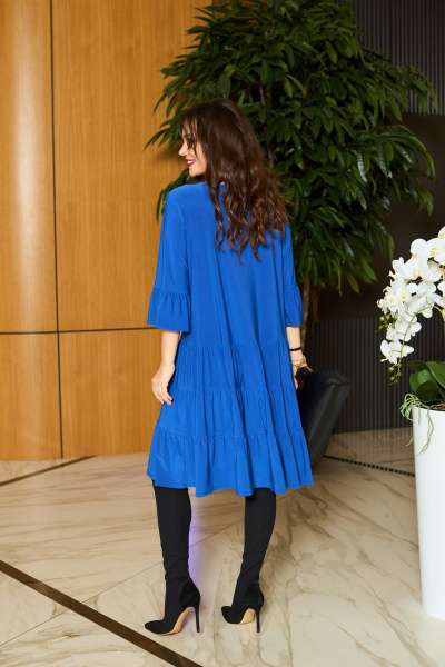 Платье Anastasia 901 синий - фото 4