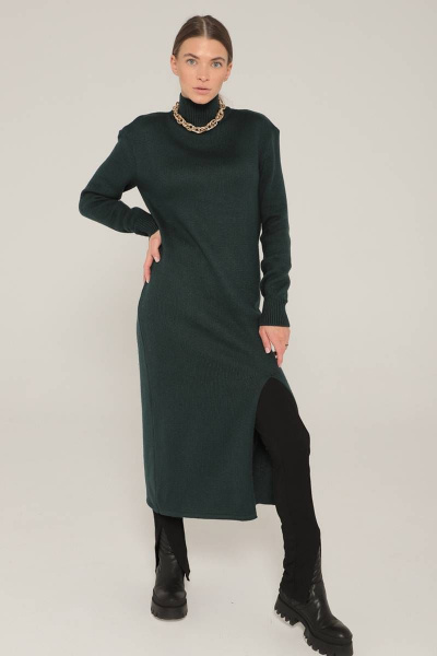 Платье Romgil 646ШТЗ темно-зеленый - фото 5