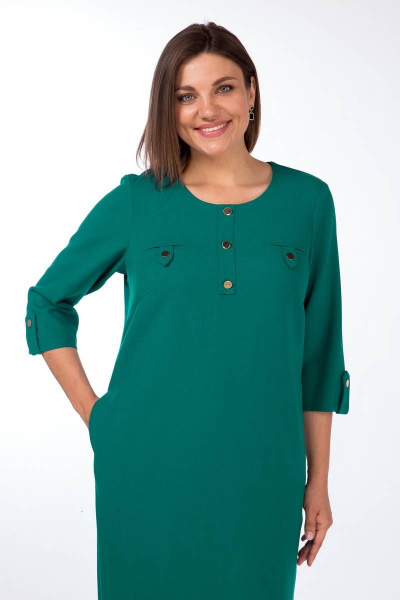 Платье Lady Style Classic 1230 зеленый - фото 2