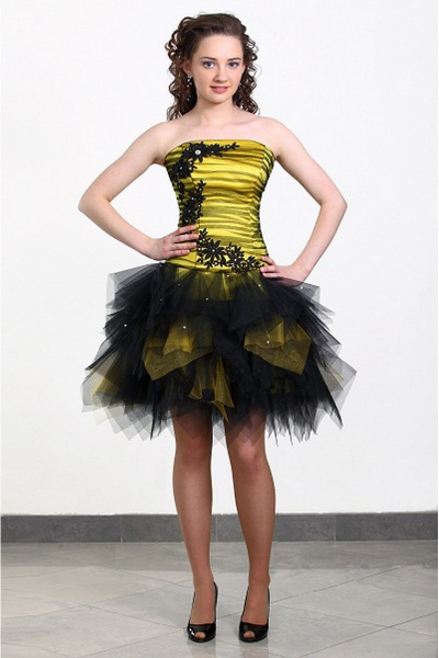 Платье Lejole 1211 желтый - фото 1
