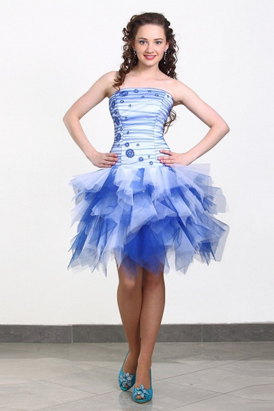 Платье Lejole 1211 голубой - фото 1