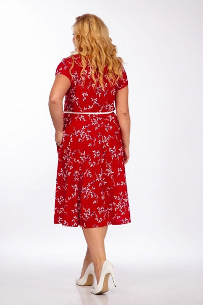 Жакет, платье TrikoTex Stil М1122 красный - фото 3