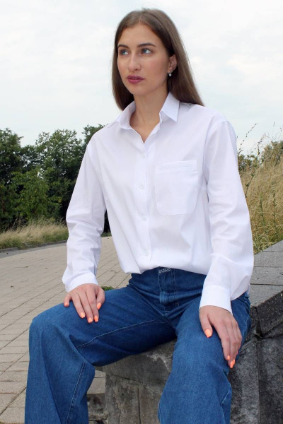 Рубашка Arisha 2046 белый - фото 4