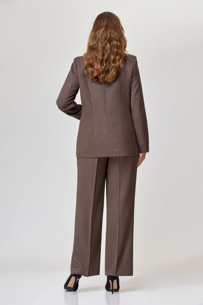 Блуза, брюки, жакет Gizart 7522-1 коричневый - фото 2