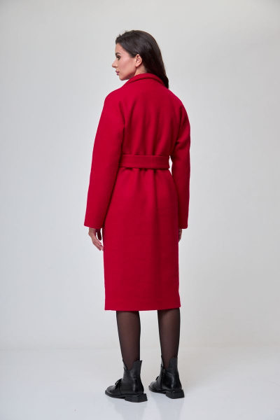Пальто, платье T&N 7299 алый_красный+черный - фото 9
