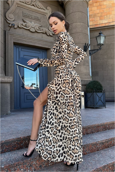 Платье ENZA 502 леопард - фото 2
