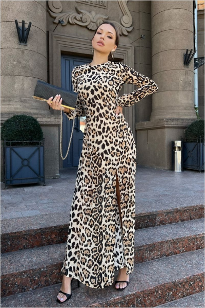 Платье ENZA 502 леопард - фото 1