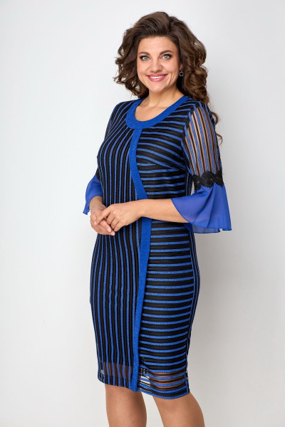 Платье Solomeya Lux 661 синий - фото 5