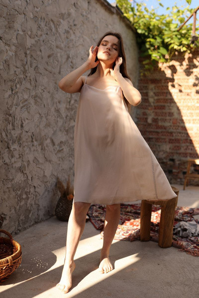 Платье АМУЛЕТ 9591 шампиньон - фото 4