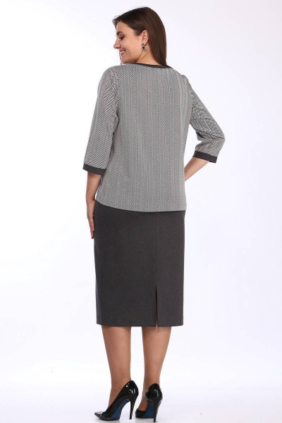 Джемпер, юбка Lady Style Classic 1656/1 серые_тона - фото 3