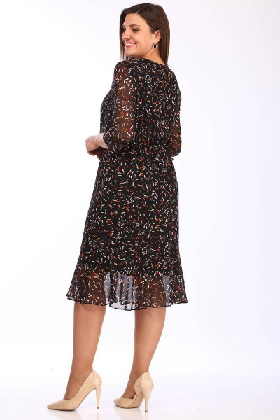 Платье Lady Style Classic 2031/1 черный_принт - фото 3