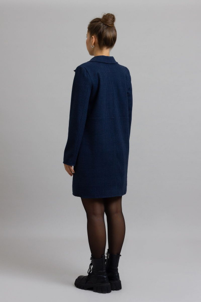 Жакет, юбка Mirolia 1071 синяя-клетка - фото 4