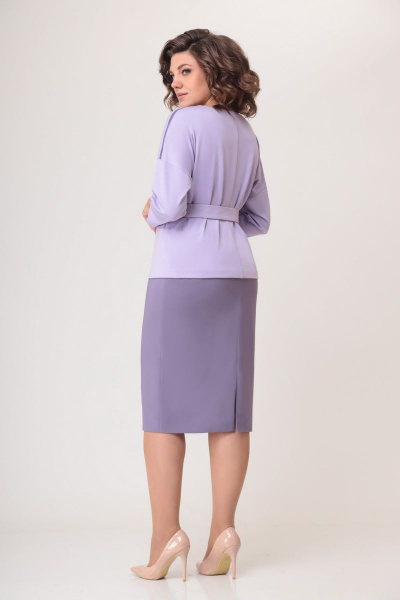 Блуза, юбка Мишель стиль 1050-1 лавандовый - фото 2