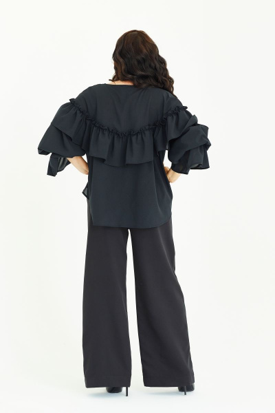 Блуза ENZA 105 черный - фото 2