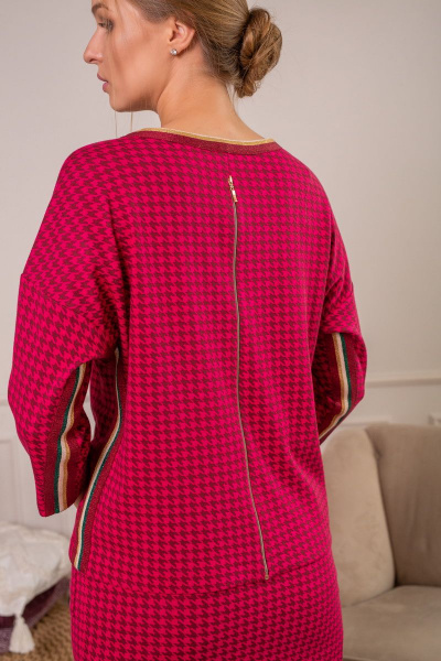 Блуза, юбка АСВ 1296.1 малиновый - фото 4