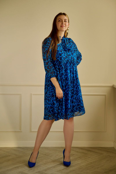 Платье АСВ 1293.1 синий - фото 5