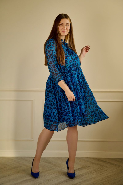 Платье АСВ 1293.1 синий - фото 4