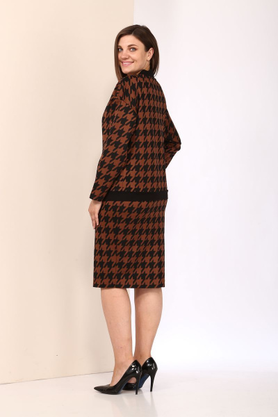 Кардиган, юбка Karina deLux B-409-1 коричневый - фото 4
