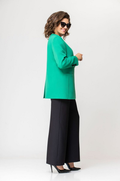 Блуза, брюки EVA GRANT 204 зеленый/черный - фото 5