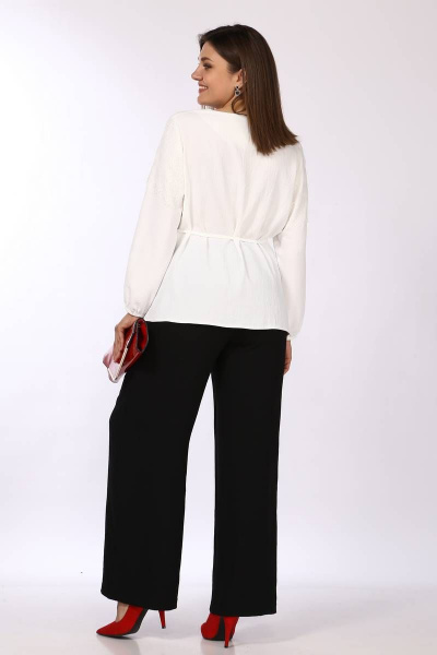 Блуза, брюки Lady Secret 2842 белый+черный - фото 3