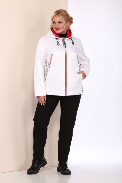 Куртка Shetti 2075-1 белый+красный - фото 1