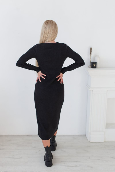 Платье Andrea Fashion 2259 черный - фото 5