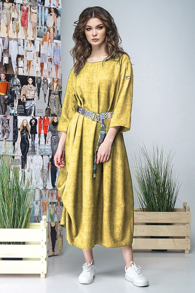 Платье Fantazia Mod 3399 светло-желтый - фото 1