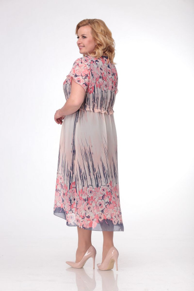 Платье Кэтисбел 1455 бежево-розовый - фото 2