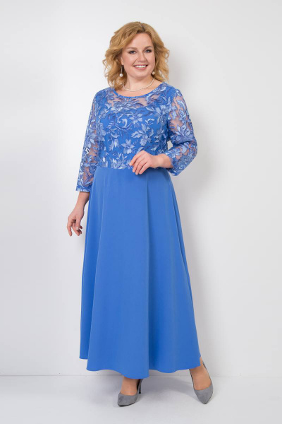 Платье TrikoTex Stil М109-17 голубой - фото 1