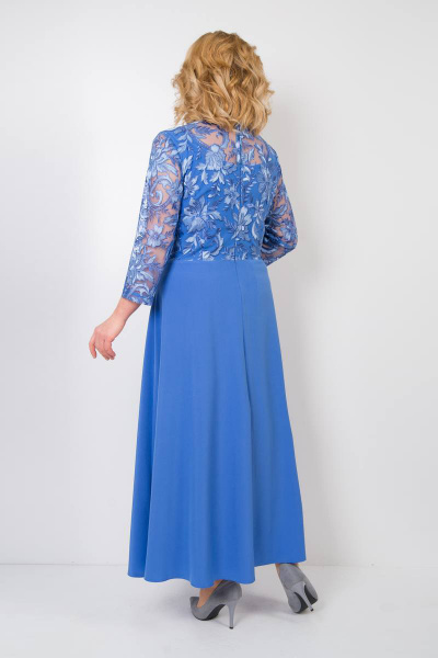 Платье TrikoTex Stil М109-17 голубой - фото 2