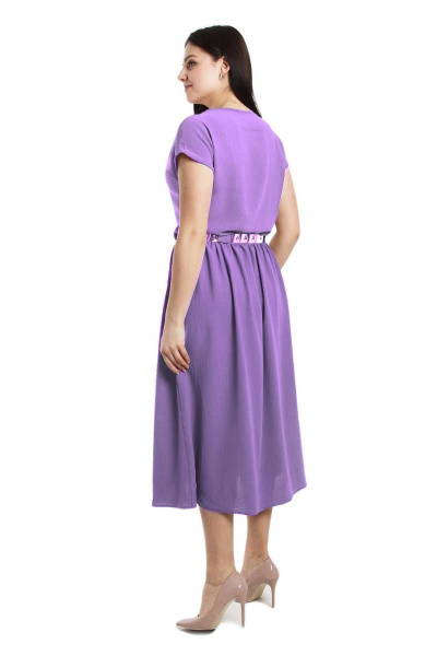 Платье, ремень Effect-Style 698 лиловый - фото 2