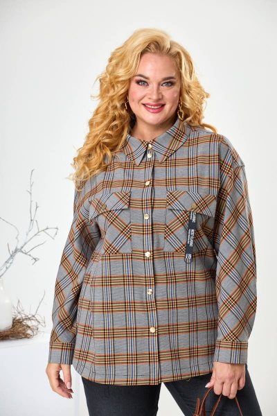 Блуза, брюки Romanovich Style 2-2406-4 горчица - фото 4