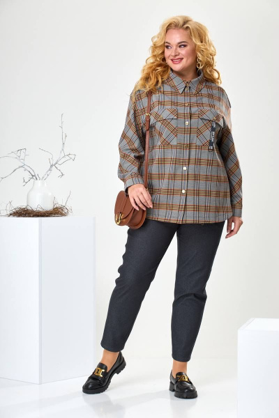 Блуза, брюки Romanovich Style 2-2406-4 горчица - фото 2