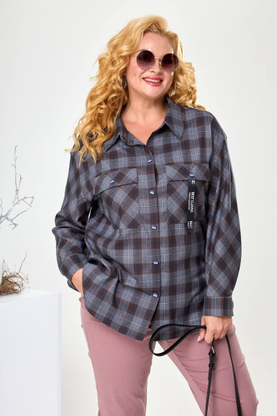 Блуза, брюки Romanovich Style 2-2406-3 графит - фото 4