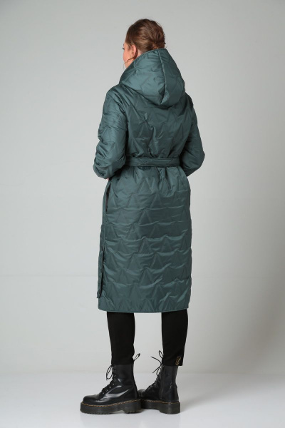 Пальто Modema м.1024/4 темно-зеленый - фото 2