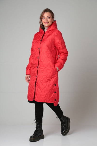 Пальто Modema м.1024/5 красный - фото 1
