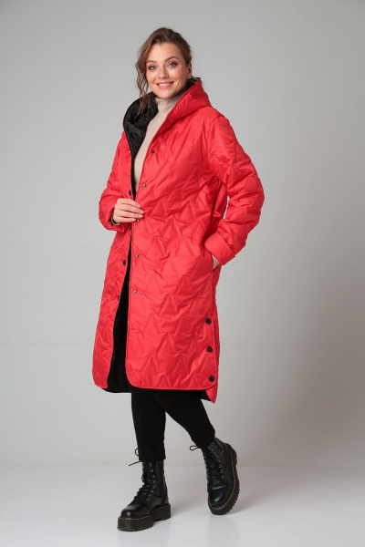 Пальто Modema м.1024/5 красный - фото 5