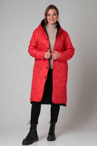 Пальто Modema м.1024/5 красный - фото 3