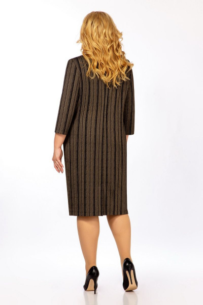 Платье Tellura-L 1651 коричневый - фото 2